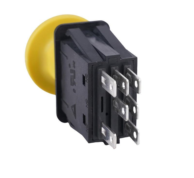 KBZ Clutch PTO Switch 7 Terminals fits MTD Cub Cadet 925-3233A 725-3233A 925-3233 725-3233 Delta 6201-308 6204-308 Blade Clutch Compatible for RTZ XT2 ZT1 ZTR Zero Cub Cadet PTO Switch 10 AMP Yellow - Image 3